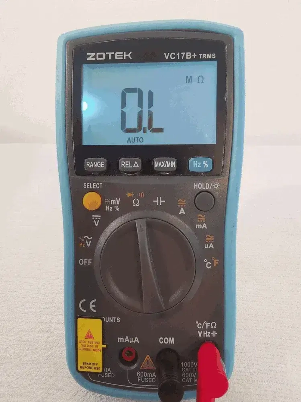 Универсальный мультиметр ZOTEK VC17B+ ZOIY, Цифровой, автоматические диапазоны 6000 отсчетов True RMS