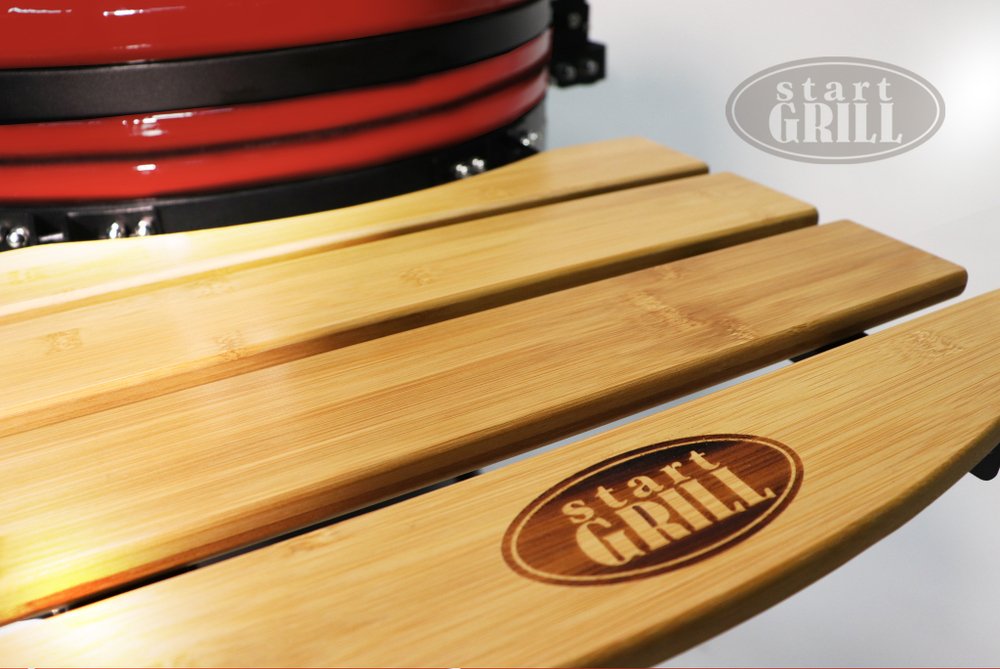 Керамический гриль-барбекю Start Grill 24 дюйма, красный, 61 см