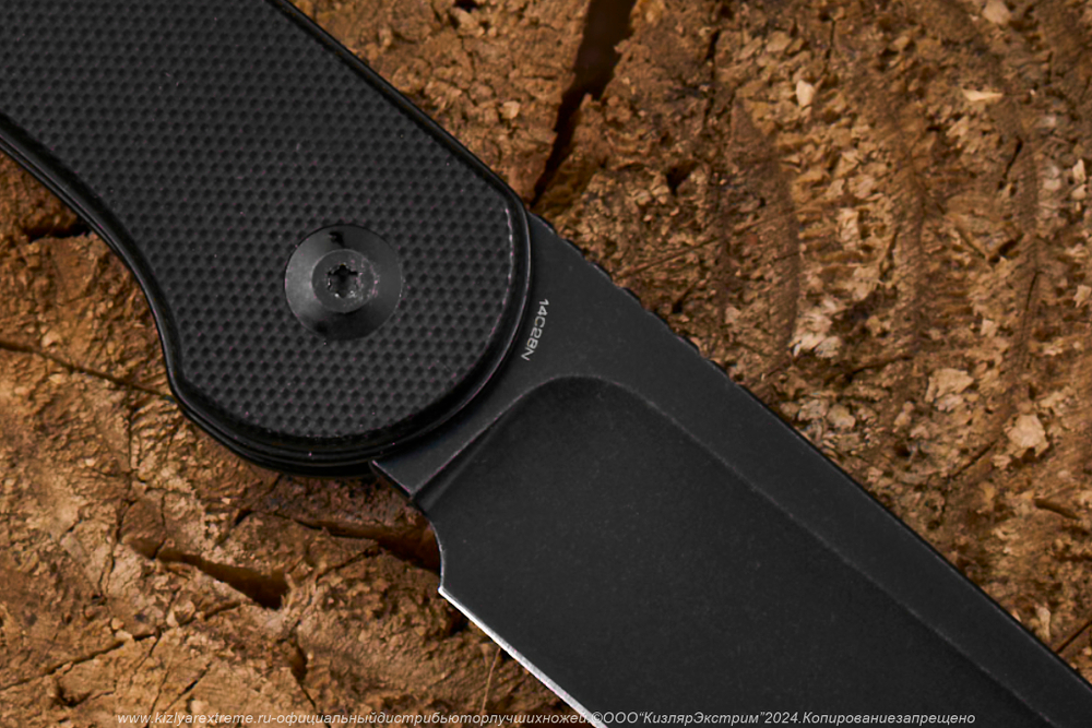 Нож Civivi BL Elementum C2103A сталь 14C28N Black StoneWash рукоять Black G10