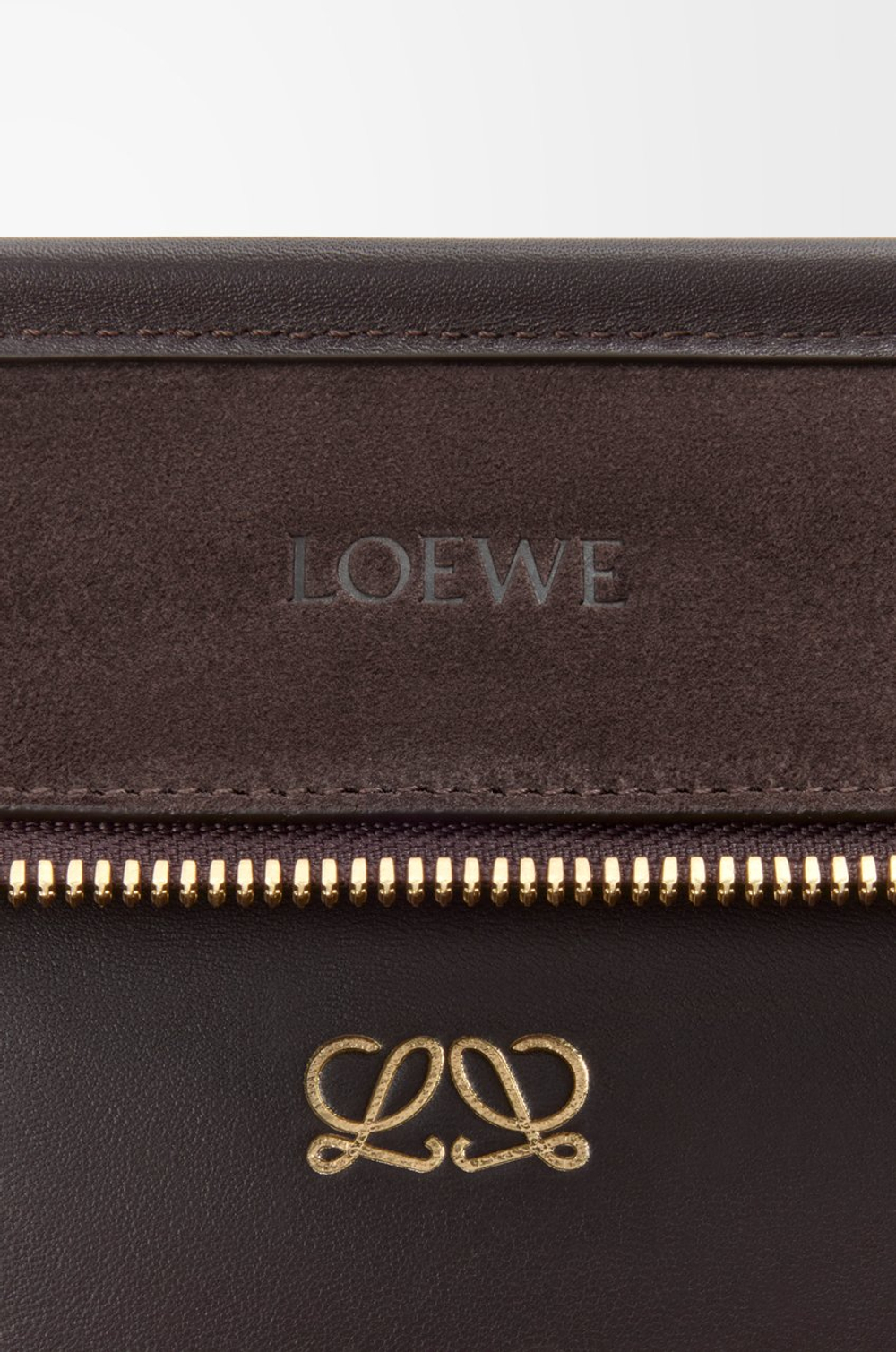 Loewe Большая сумка Amazona 180 из мягкой телячьей кожи, темно-каштановый