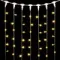Светодиодный занавес 2*3 м., 600 теплых белых LED ламп, прозрачный провод ПВХ, LTC (PCL602-10-2WW)