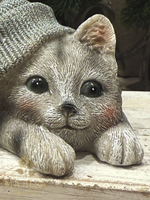 Декор "Котёнок в шапке" 18x12,5x9,5 см