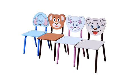 Стул детский регулируемый спинка по форме животного