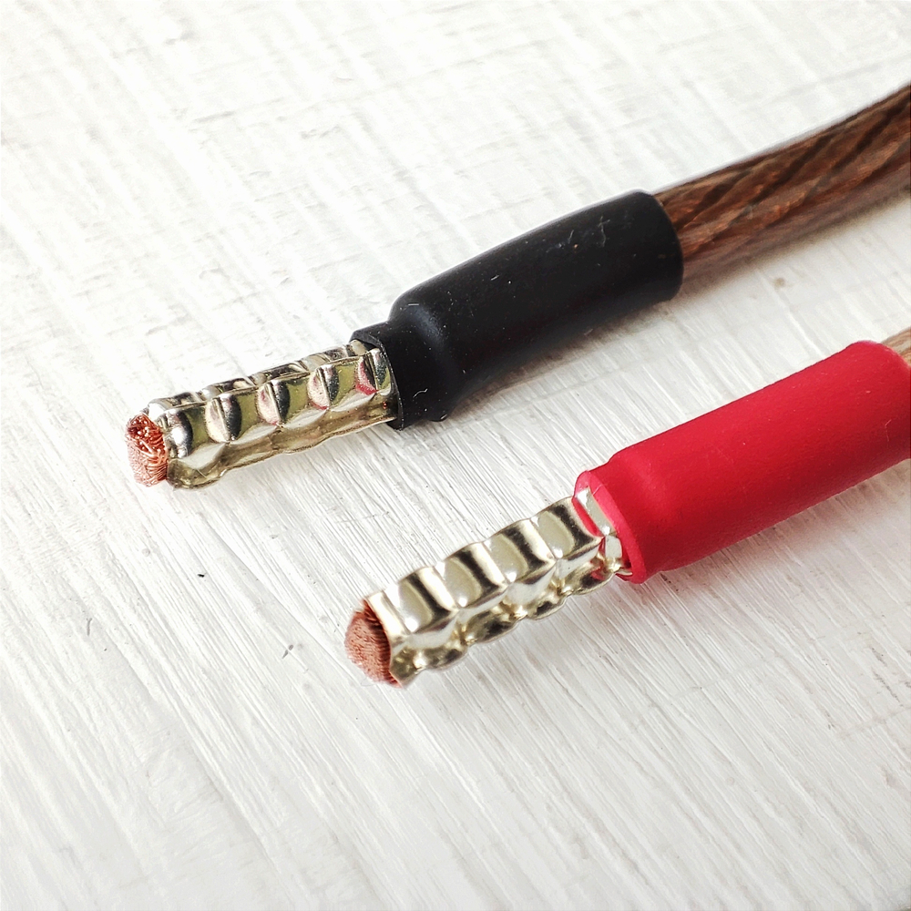 DAXX S182 Перемычки акустические 4 x 3,3 кв.мм. медные монокристаллические на посеребренных гильзах, длина 20см. (4шт)