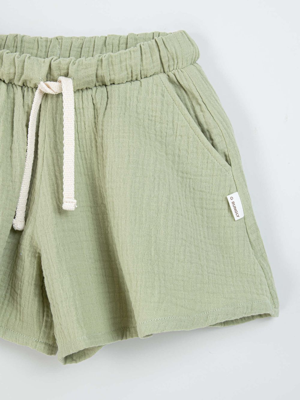 Юбка-шорты муслиновые "Шалфей" 7+