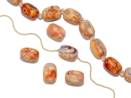 Бусины из агата 13х18мм (1 штука)