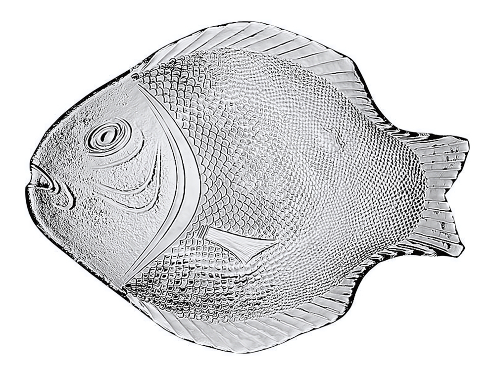 Блюдо "Marine" 250*360мм, закаленное стекло