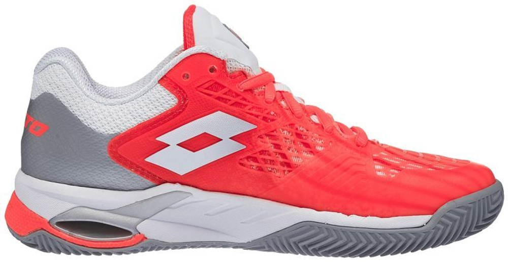 Женские Кроссовки теннисные Lotto Mirage 100 Clay W - fiery coral/all white