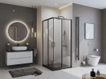 Душевой поддон BelBagno UNO TRAY-MR-UNO-A-90-35-NERO-CR 90х90 черный матовый