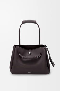 Loewe Большая сумка Madrid из мягкой зернистой телячьей кожи, темно-коричневый