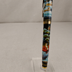 Ручка с ручной росписью Палех "Сказочная тройка" в футляре