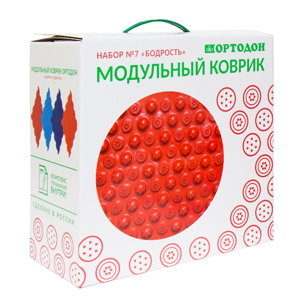 ОРТО-набор-7 Модульный коврик Бодрость (Колючки-4,Трава-2,Шипы-2)/82