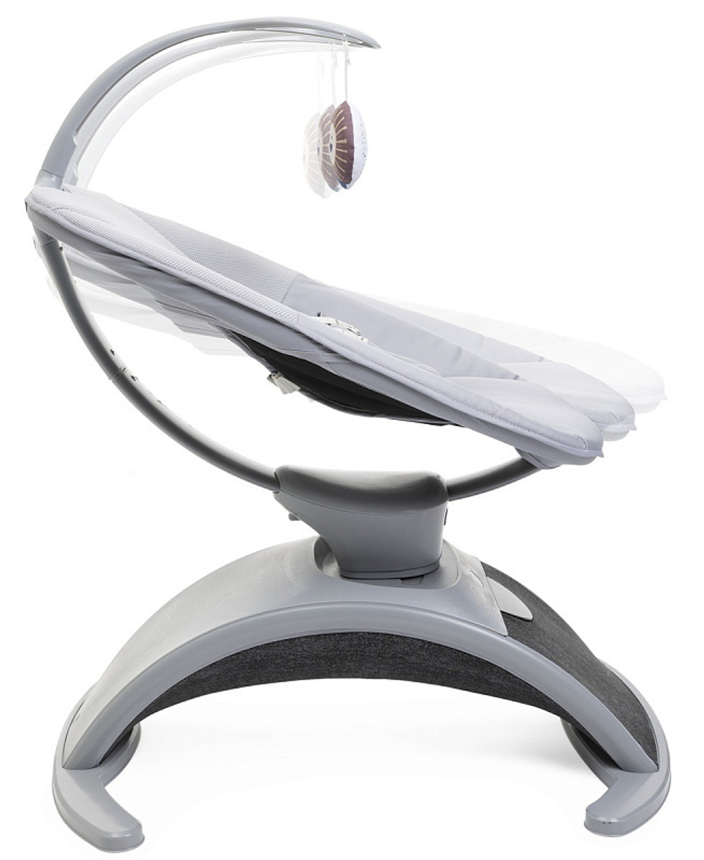 Креслице-качалка (шезлонг) детское Chicco Comfy Wave Silverspring