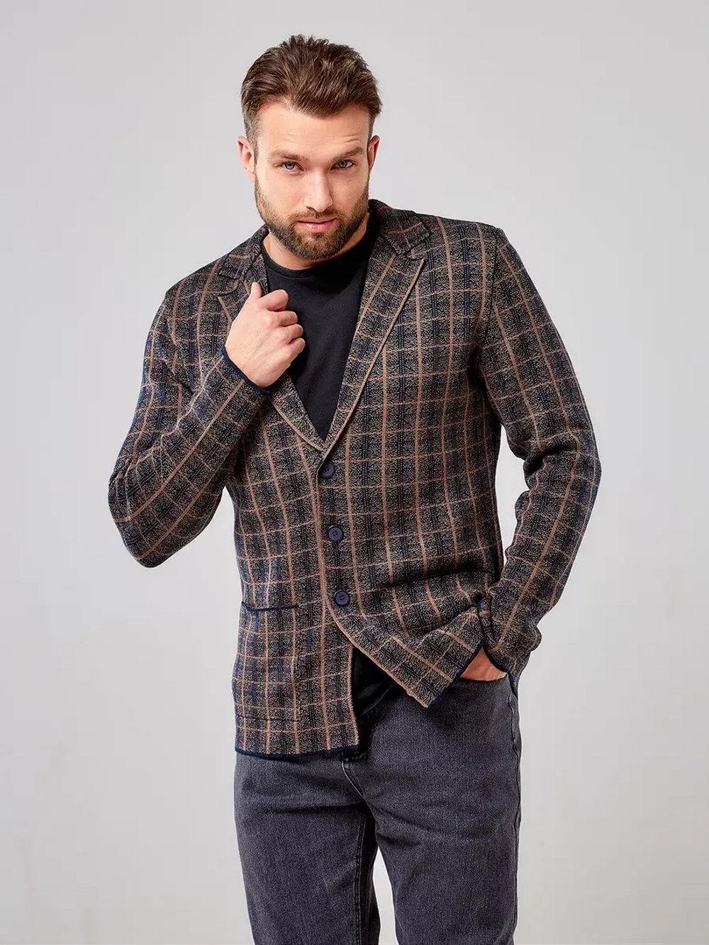 Пиджак в клетку