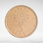Portugal, 5 Escudos, 1988, VF