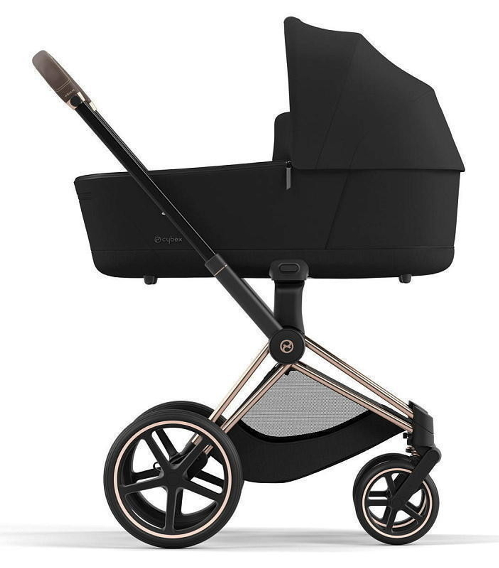 Коляска Cybex Priam IV Rosegold complete Cloud T Mirage Grey Plus Base T 3 в 1 Sepia Black