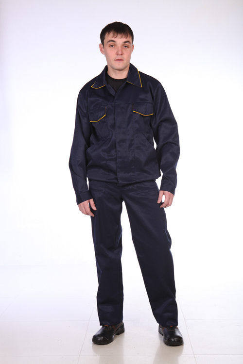 КОСТЮМ УМЕЛЕЦ 2 (КУРТКА+ПОЛУКОМ) ТК.СМЕСОВ.СИНИЙ