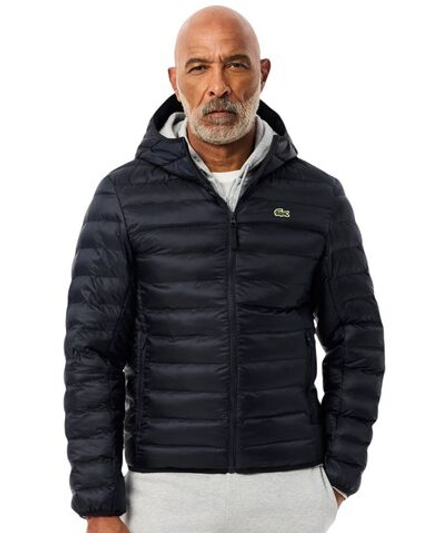 Мужская теннисная куртка Lacoste Water-Repellent Quilted Puffed - navy blue