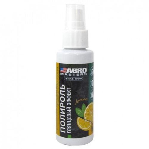 Полироль пластика и винила 100 мл Глянец (спрей)  MASTERS  (ABRO)