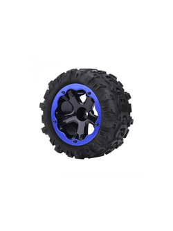 Колесо в сборе для Remo Hobby RH8035/36 (левое синее), 1шт.