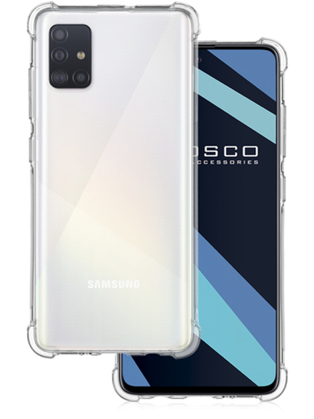 Чехол ROSCO для Samsung Galaxy A51 оптом (арт. SS-A51-HARD-TPU-TRANSPARENT)