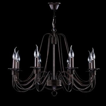 Подвесная люстра FR2046-PL-08-BR коричневый Freya Velia