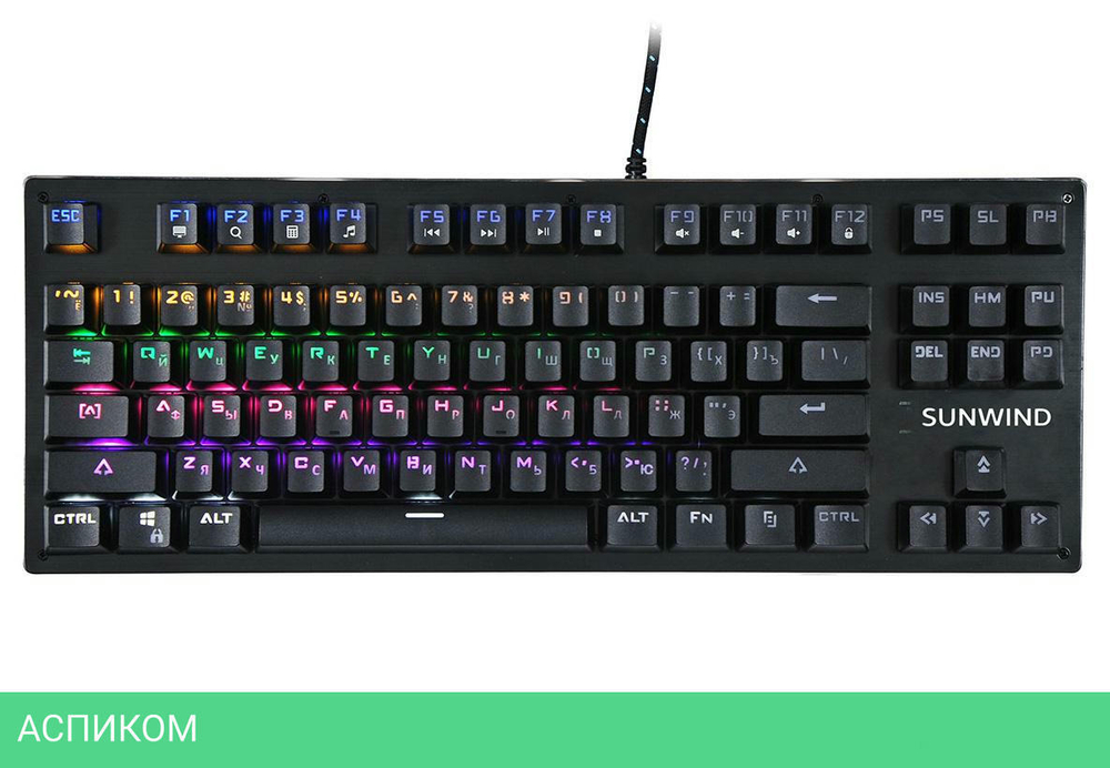 Клавиатура SunWind SW-K900G черный (1422332)