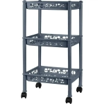 Этажерка Keeplex Light на колесиках трехсекционная малая прямоуг. 37х69 см космический