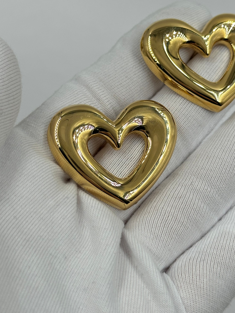 Серьги Сердечки Monet