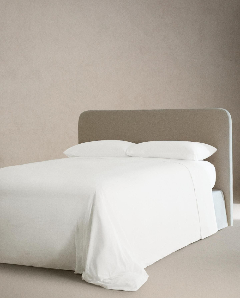 Zara Home - Простыня из ситца (500 нитей), белый, 270x280 см