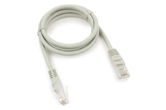 Cablexpert PP10-1M медный UTP кат.5e, 1м, разъем RJ-45 серый Патч-корд