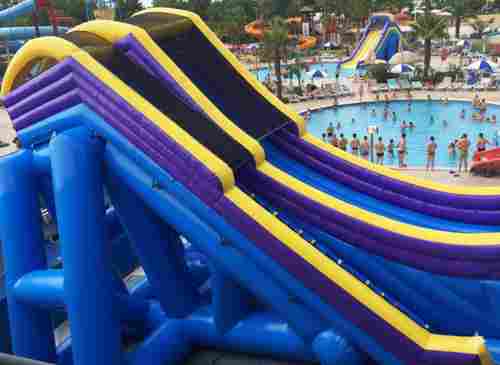 Надувная водная горка «Цунами», 43×12×14 м