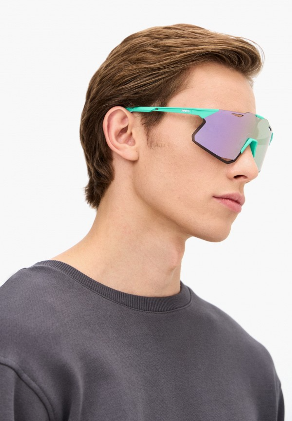 Спортивные очки 100% Hypercraft / Soft Tact Mint / HiPER Lavender Mirror Lens