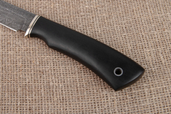 Нож "Гепард", дамасская сталь, рукоять черный граб мореный