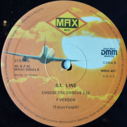 Винтажная виниловая пластинка LP S.L. Line Another Day In Paradise (Spain 1990) Maxi Single 45 RMP