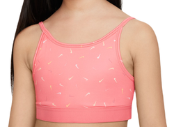 Топ для девочки теннисный Nike Dri-Fit Trophy Light-Support Sports Bra - Оранжевый
