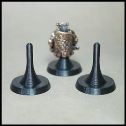 Подставка для бусин - черная , тонкий штырек