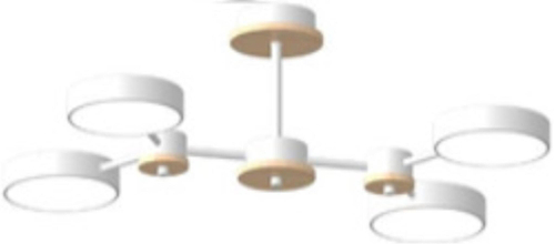 Потолочный светодиодный светильник LED4U L3215-630 WH