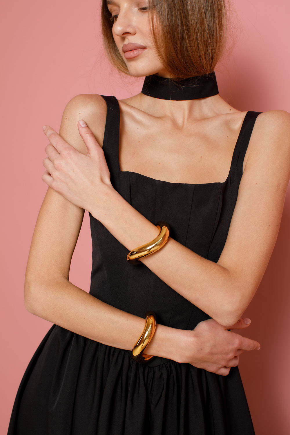 Платье с чокером