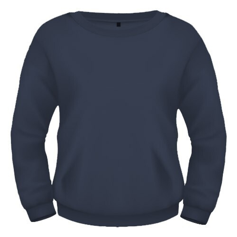 СВИТШОТ ЖЕНСКИЙ ФЛИС, 280 гр, темно-синий, M-301_44 (S)