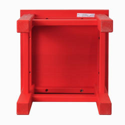 Табурет «Одвар» 33×33×45 см, деревянный, красный, массив сосны, IKEA
