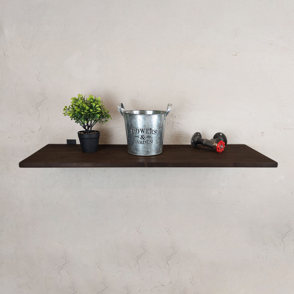 Настенные полки из натурального дерева в стиле Лофт