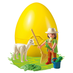 Игровой набор Playmobil 4944 «Яйцо-сюрприз: смотрительница зверей с альпакой» 4944 — фото 2