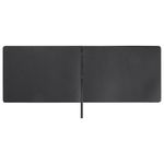 Скетчбук, черная бумага 140 г/м2 210х148 мм, 80 л., КОЖЗАМ, резинка, карман, BRAUBERG ART, черный, 113205