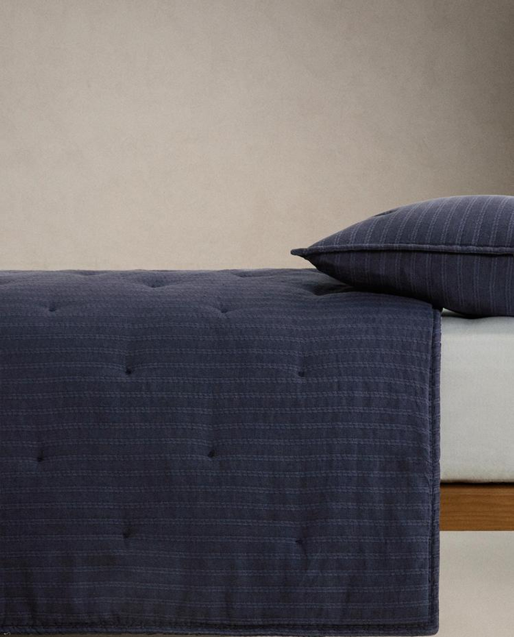 ZARA HOME ДЕТСКОЕ ЖАККАРДОВОЕ ОДЕЯЛО, СИНИЙ