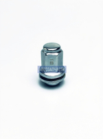 Гайка колесная с шайбой, M12 x 1,5, L=47, ключ 21, Хром