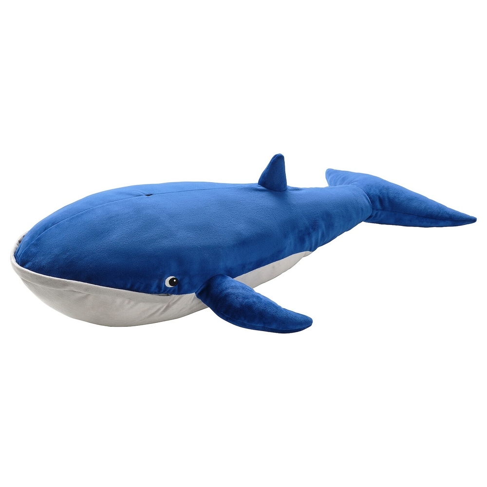BLÅVINGAD Плюшевая игрушка, синий кит, 100 см