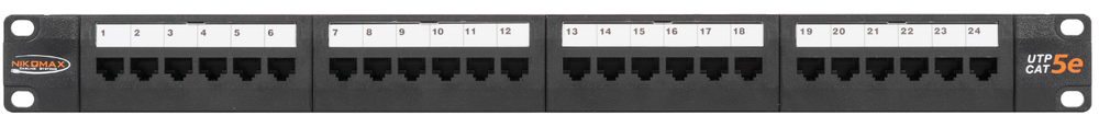 Патч-панель NIKOMAX NMC-RP24UD2-1U-BK