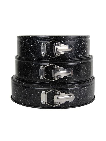 Набор разъемных форм для выпечки 3 шт. Kamille KM-6031 (d24/26/28х6,5 см) из углеродистой стали