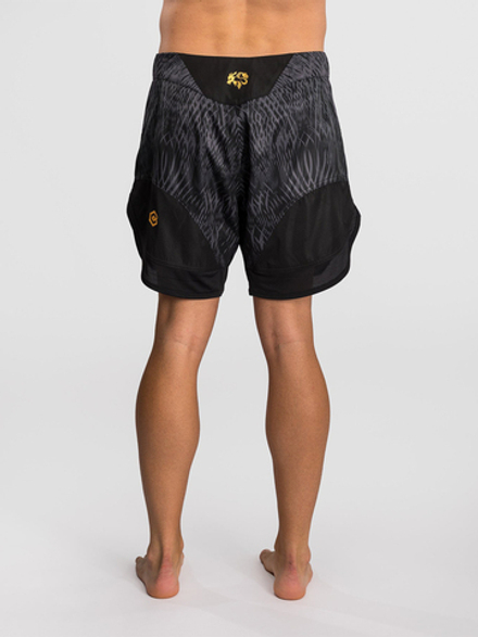 Шорты ММА Venum x Chimaev Wild Borz Black/Grey/Gold